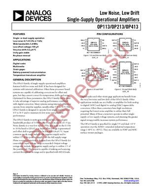 OP113FS-REEL7 datasheet  